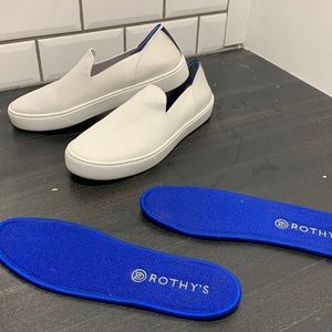 Rothy’s bright white sneaker size 9